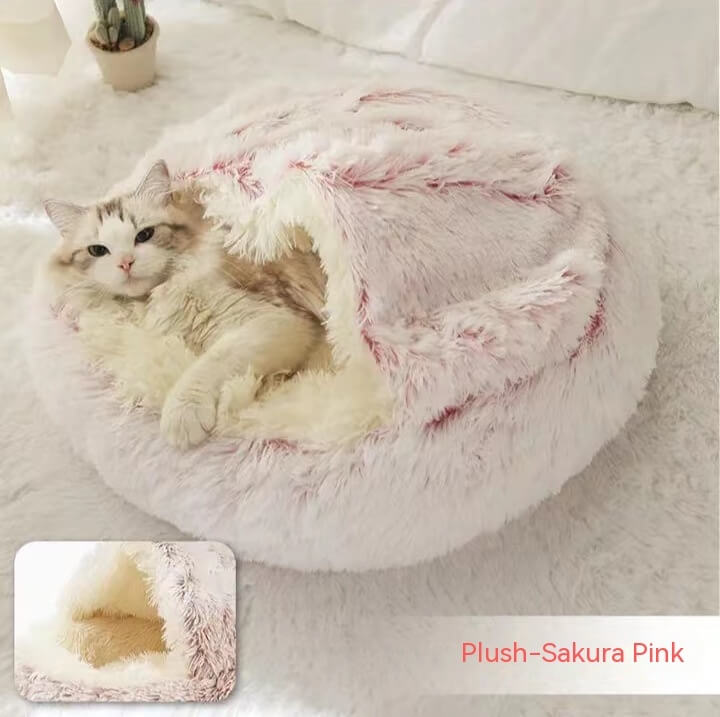 2-in-1 Dog and Cat Plush Bed by Pawridise