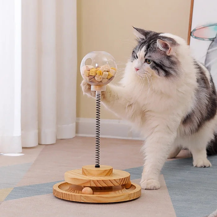 Interactive Cat Treat Dispenser Toy -Pawridise